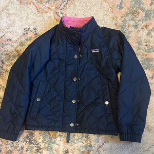 Patagonia Kids Blue Quilted Puffer Jacket